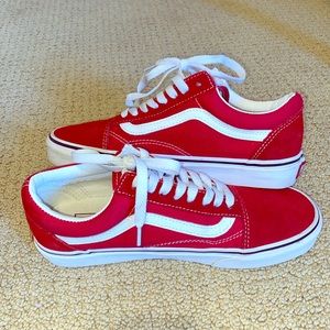 Red Old Sokol Vans Size 8 Women’s 6.5 Men’s